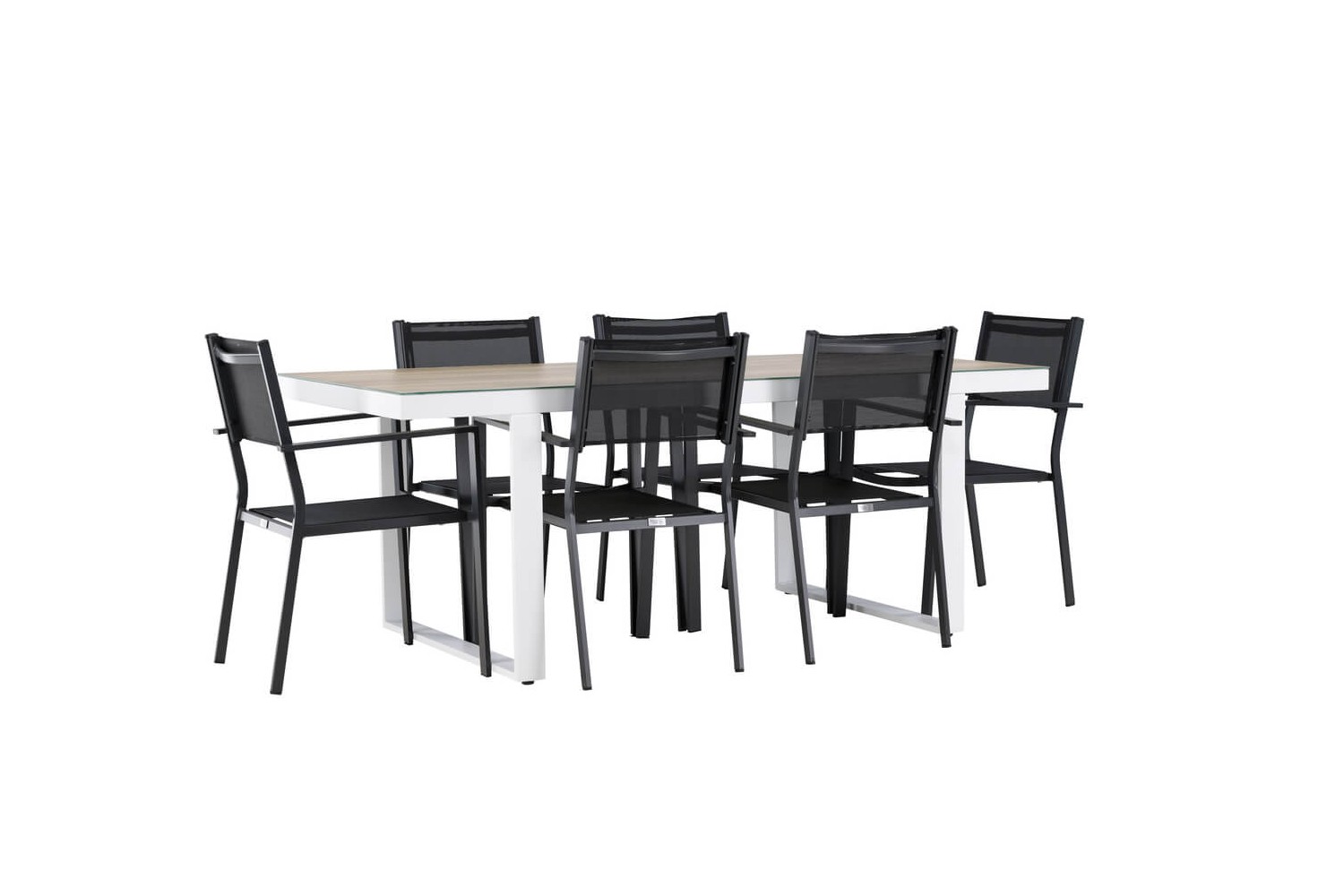 Merlo & Copacabana matgrupp svart/vit Venture Home Merlo & Copacabana matgrupp svart/vit Venture Home