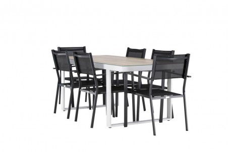 Merlo & Copacabana matgrupp svart/vit Venture Home