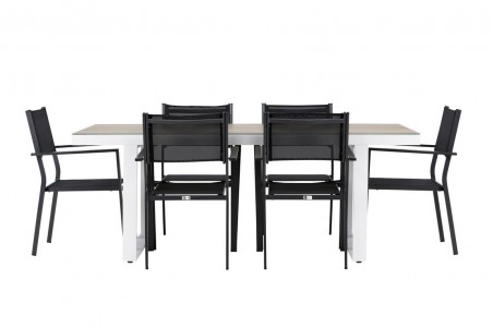 Merlo & Copacabana matgrupp svart/vit Venture Home