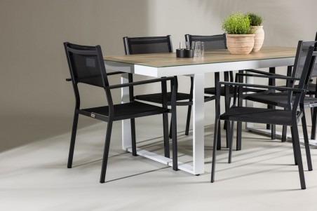 Merlo & Copacabana matgrupp svart/vit Venture Home