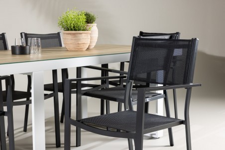 Merlo & Copacabana matgrupp svart/vit Venture Home