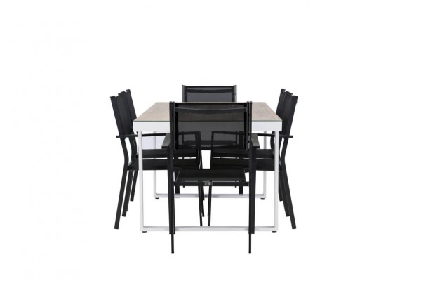 Merlo & Copacabana matgrupp svart/vit Venture Home