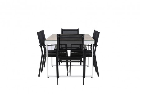 Merlo & Copacabana matgrupp svart/vit Venture Home