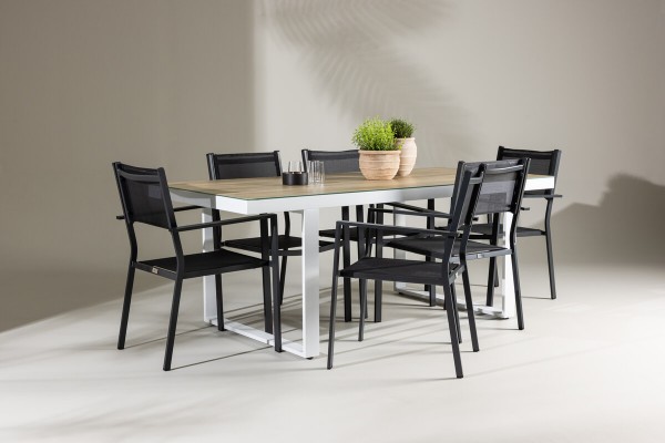 Merlo & Copacabana matgrupp svart/vit Venture Home