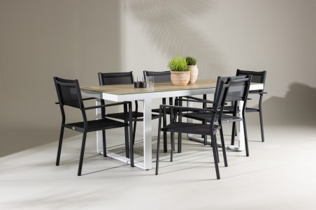 Merlo & Copacabana matgrupp svart/vit Venture Home