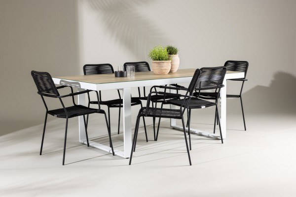 Merlo & Lindos matgrupp svart/vit Venture Home