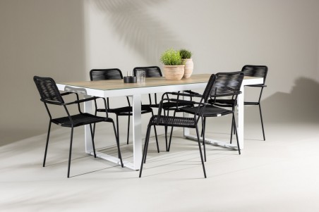 Merlo & Lindos matgrupp svart/vit Venture Home