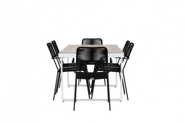 Merlo & Lindos matgrupp svart/vit Venture Home