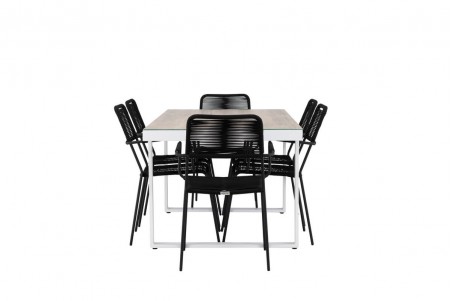 Merlo & Lindos matgrupp svart/vit Venture Home