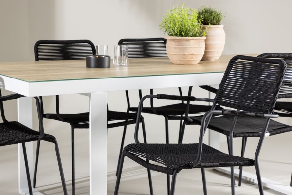 Merlo & Lindos matgrupp svart/vit Venture Home
