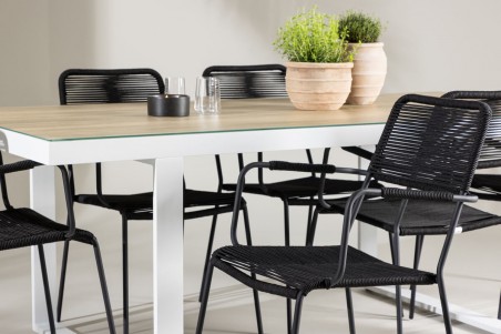 Merlo & Lindos matgrupp svart/vit Venture Home