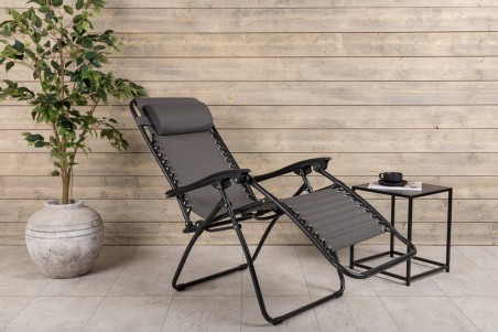 Melker solstol grå Venture Home