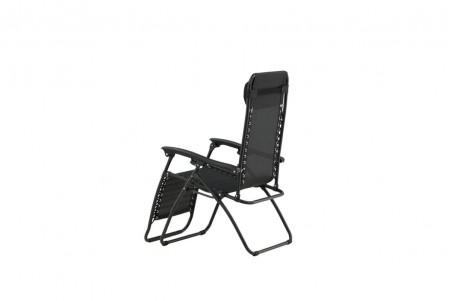 Melker solstol svart Venture Home