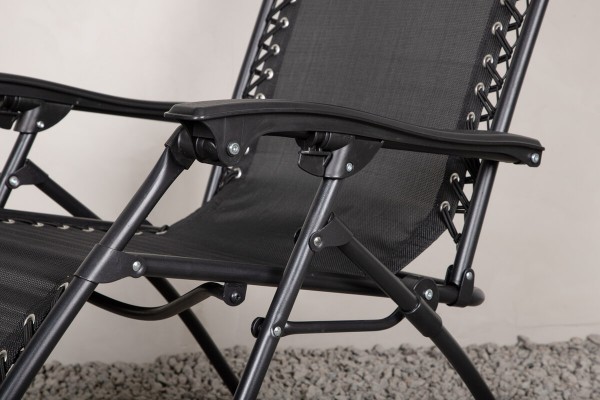 Melker solstol svart Venture Home