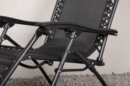 Melker solstol svart Venture Home