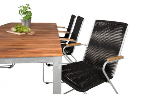 Zenia & Bois matgrupp svart/natur Venture Home