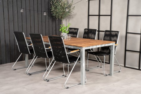 Zenia & Bois matgrupp svart/natur Venture Home