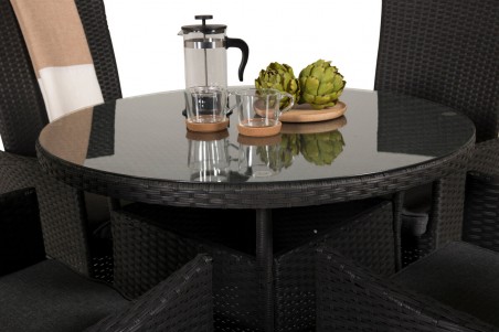 Volta & Padova matgrupp svart Venture Home