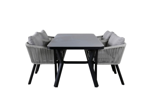 Virya matgrupp grå/svart Venture Home