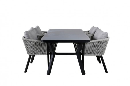 Virya matgrupp grå/svart Venture Home