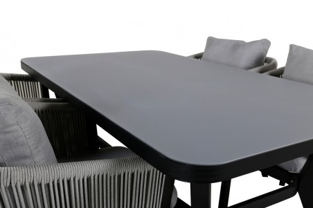 Virya matgrupp grå/svart Venture Home