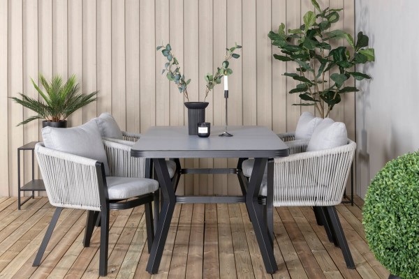 Virya matgrupp grå/svart Venture Home