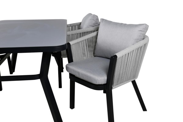 Virya matgrupp grå/svart Venture Home