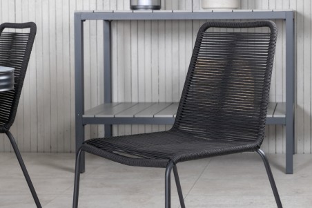 Virya & Lindos matgrupp svart/grå Venture Home