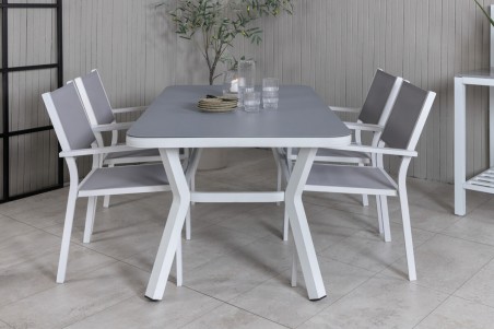 Virya & Copacabana matgrupp vit/grå Venture Home