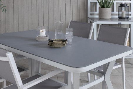 Virya & Copacabana matgrupp vit/grå Venture Home