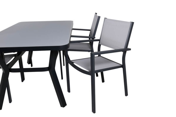 Virya & Copacabana matgrupp svart/grå Venture Home