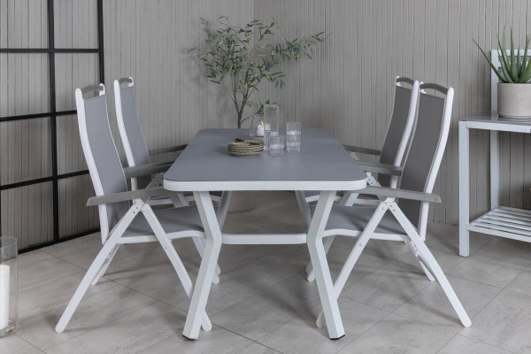 Virya & Albany matgrupp vit/grå Venture Home
