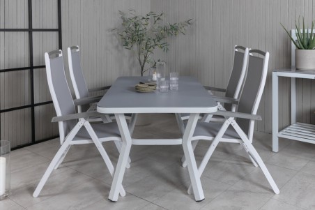 Virya & Albany matgrupp vit/grå Venture Home