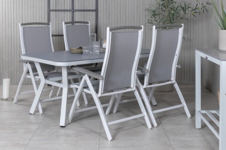 Virya & Albany matgrupp vit/grå Venture Home