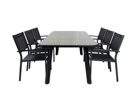 Paola & Copacabana matgrupp svart Venture Home