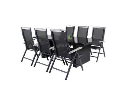 Padova & Albany matgrupp svart Venture Home