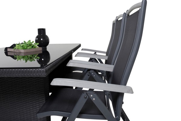Padova & Albany matgrupp svart Venture Home