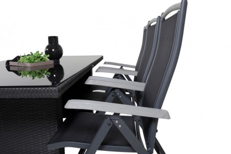 Padova & Albany matgrupp svart Venture Home