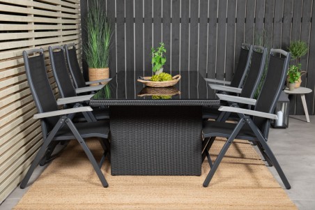 Padova & Albany matgrupp svart Venture Home