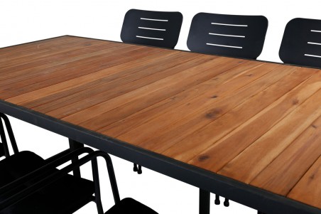 Khung & Nicke matgrupp svart/natur Venture Home