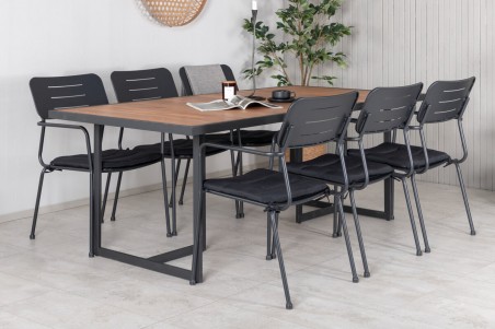 Khung & Nicke matgrupp svart/natur Venture Home