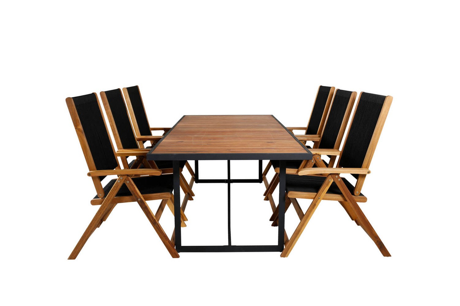 Khung & Little John matgrupp svart/natur Venture Home Khung & Little John matgrupp svart/natur Venture Home