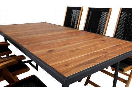 Khung & Little John matgrupp svart/natur Venture Home