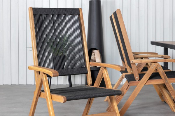 Khung & Little John matgrupp svart/natur Venture Home