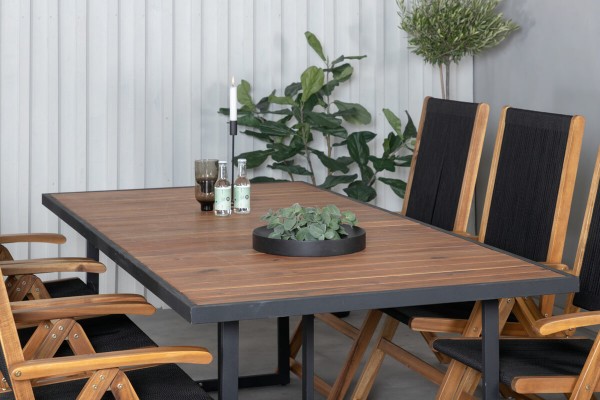 Khung & Little John matgrupp svart/natur Venture Home