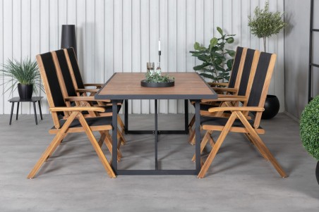 Khung & Little John matgrupp svart/natur Venture Home