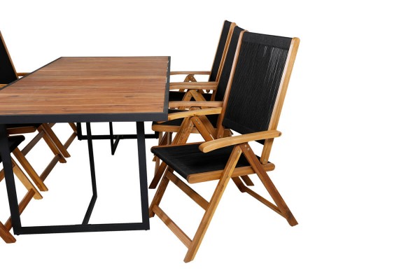 Khung & Little John matgrupp svart/natur Venture Home