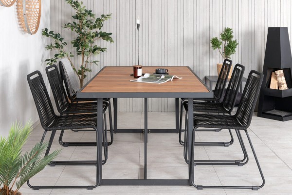 Khung & Lindos matgrupp svart/natur Venture Home