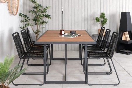 Khung & Lindos matgrupp svart/natur Venture Home