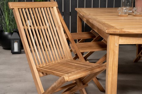 Kenya matgrupp 1 bord + 6 stolar teak/natur Venture Home